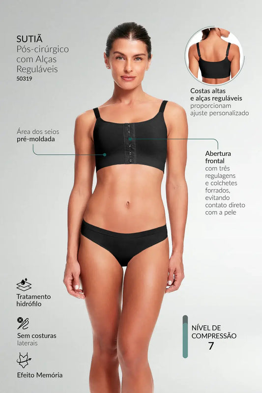 Sujetador postoperatorio con tirantes ajustables 50319