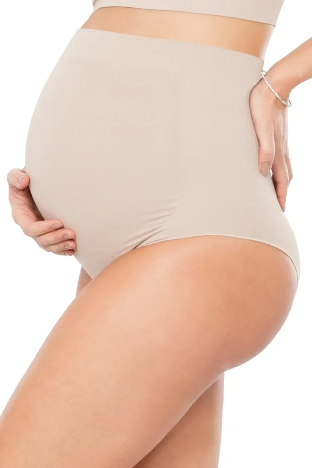 Bombacha de embarazo cintura alta con soporte abdominal en Paraguay.